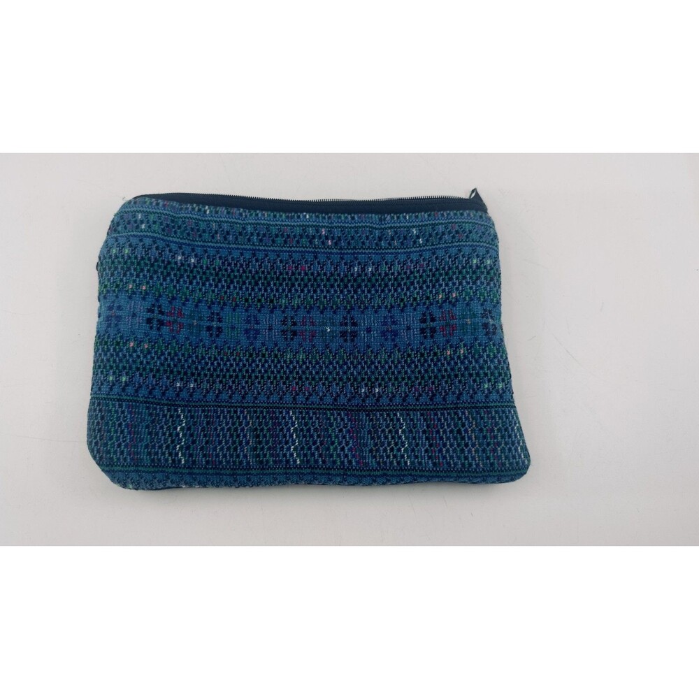 Guatemalan Woven Fabric Zipper Pouch Cosmetic Bag